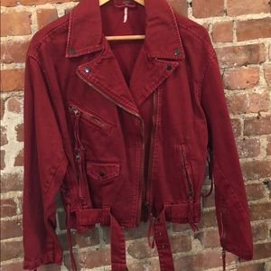 Free people Oversized Biker Jacket